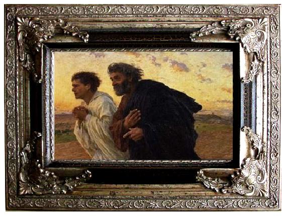 Eugene Burnand The Disciples Peter and John Running to the Sepulchre on the Morning of the Resurrection, c.1898